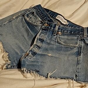 EB denim crossover shorts